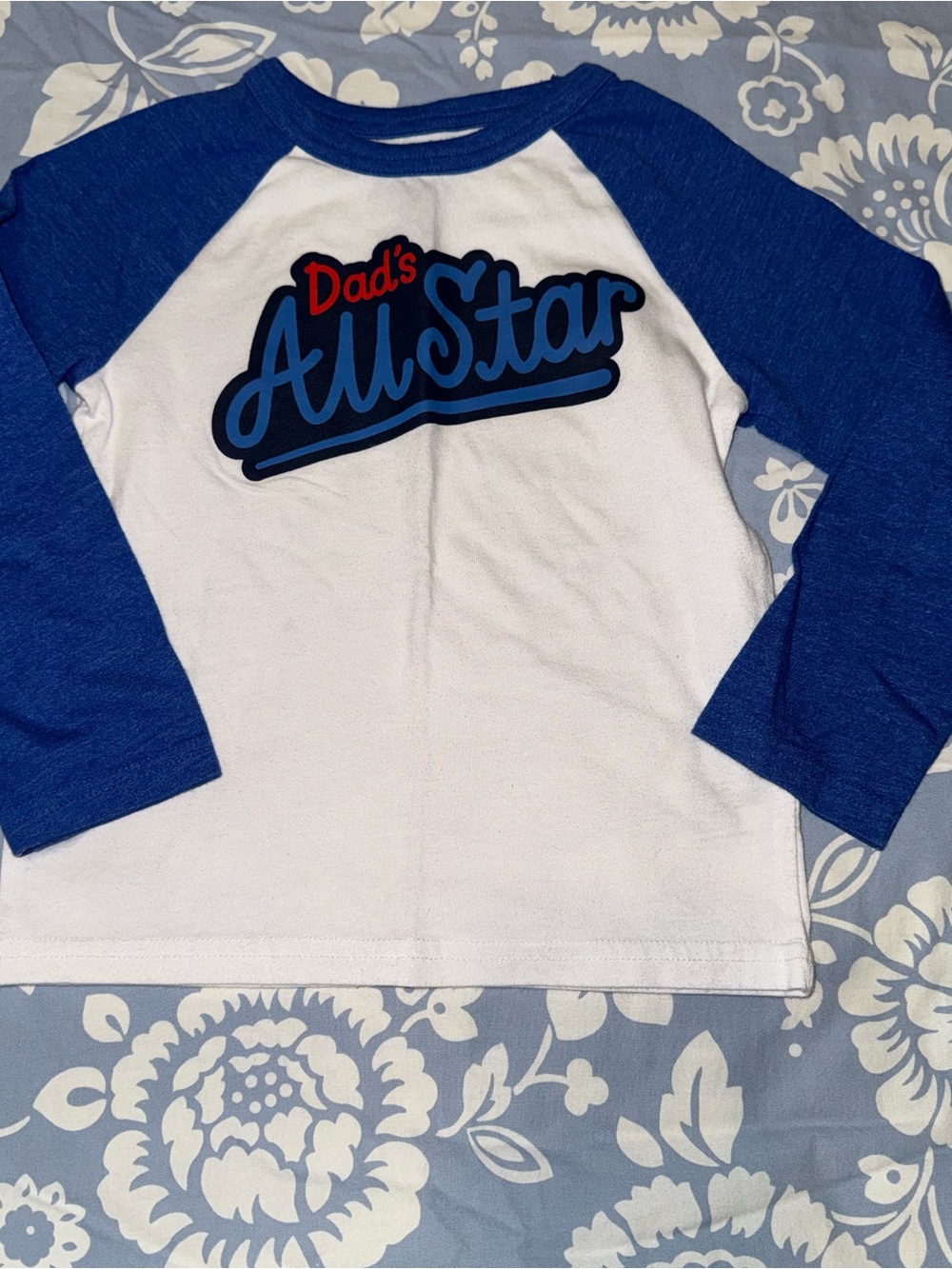 Circo Blue and White "Dad's All Star" Raglan Tee
